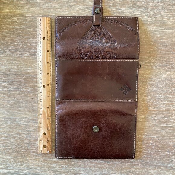 Patricia Nash Vintage Embossed Leather Wallet - REPAIRED - Picture 6 of 10